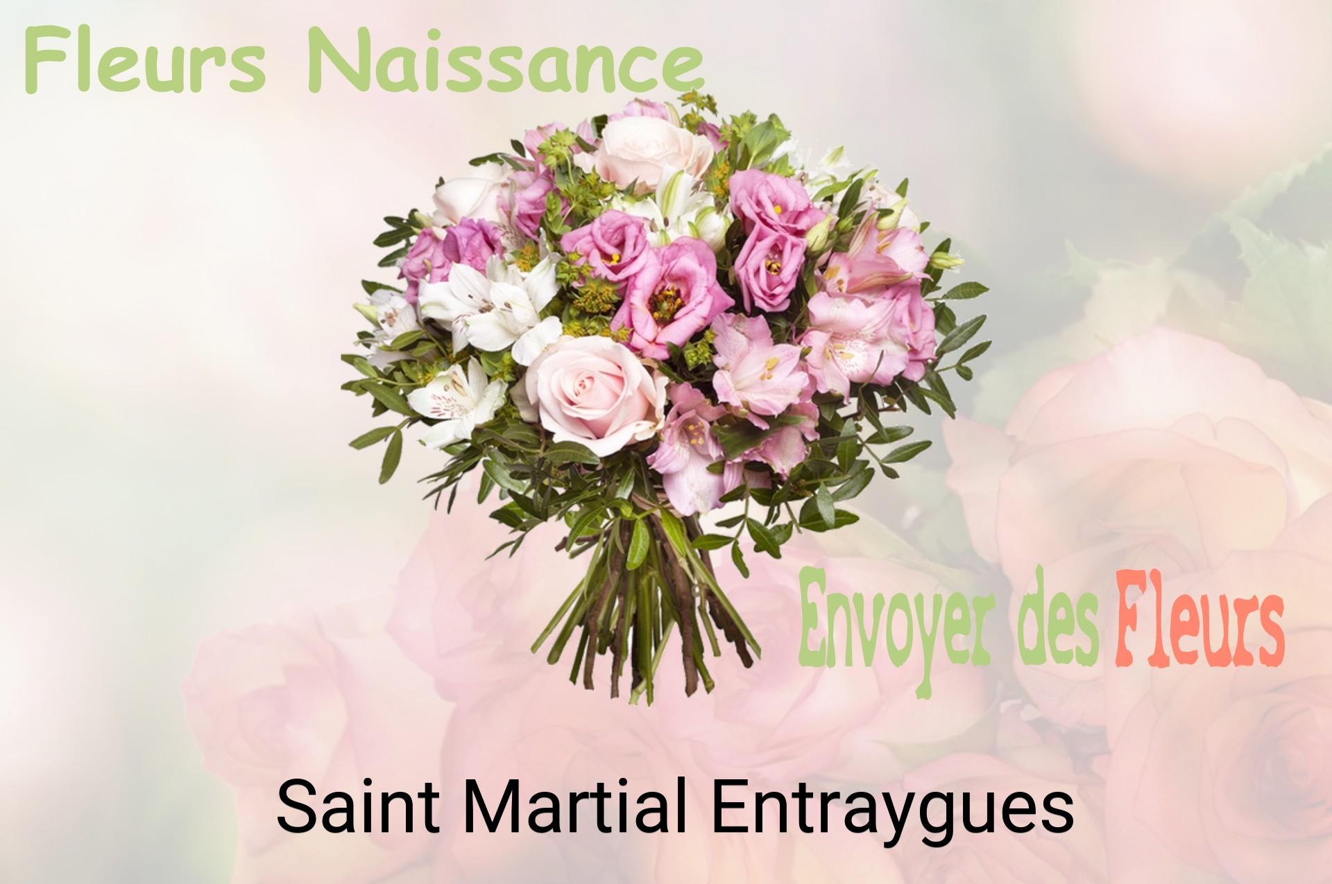 Bouquet de fleurs de naissance livré à Saint-Martial-Entraygues